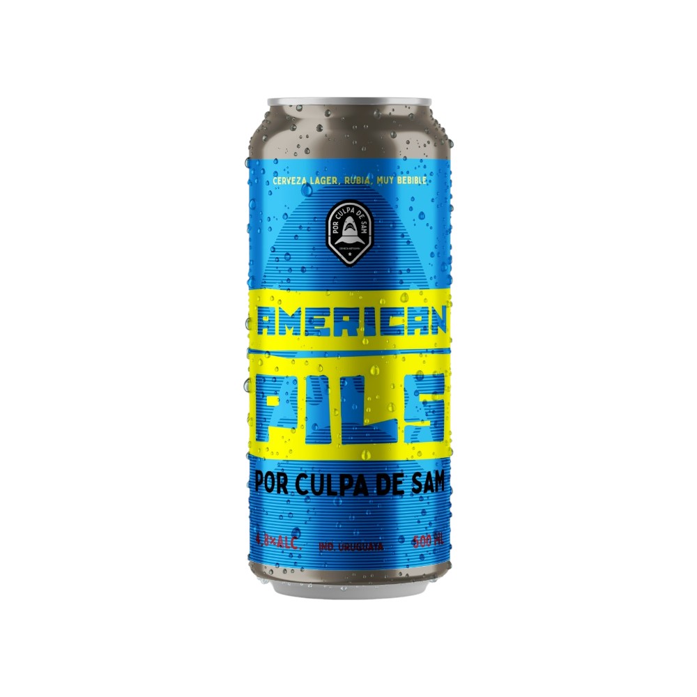 CERVEZA ARTESANAL POR CULPA DE SAM AMERICAN PILS