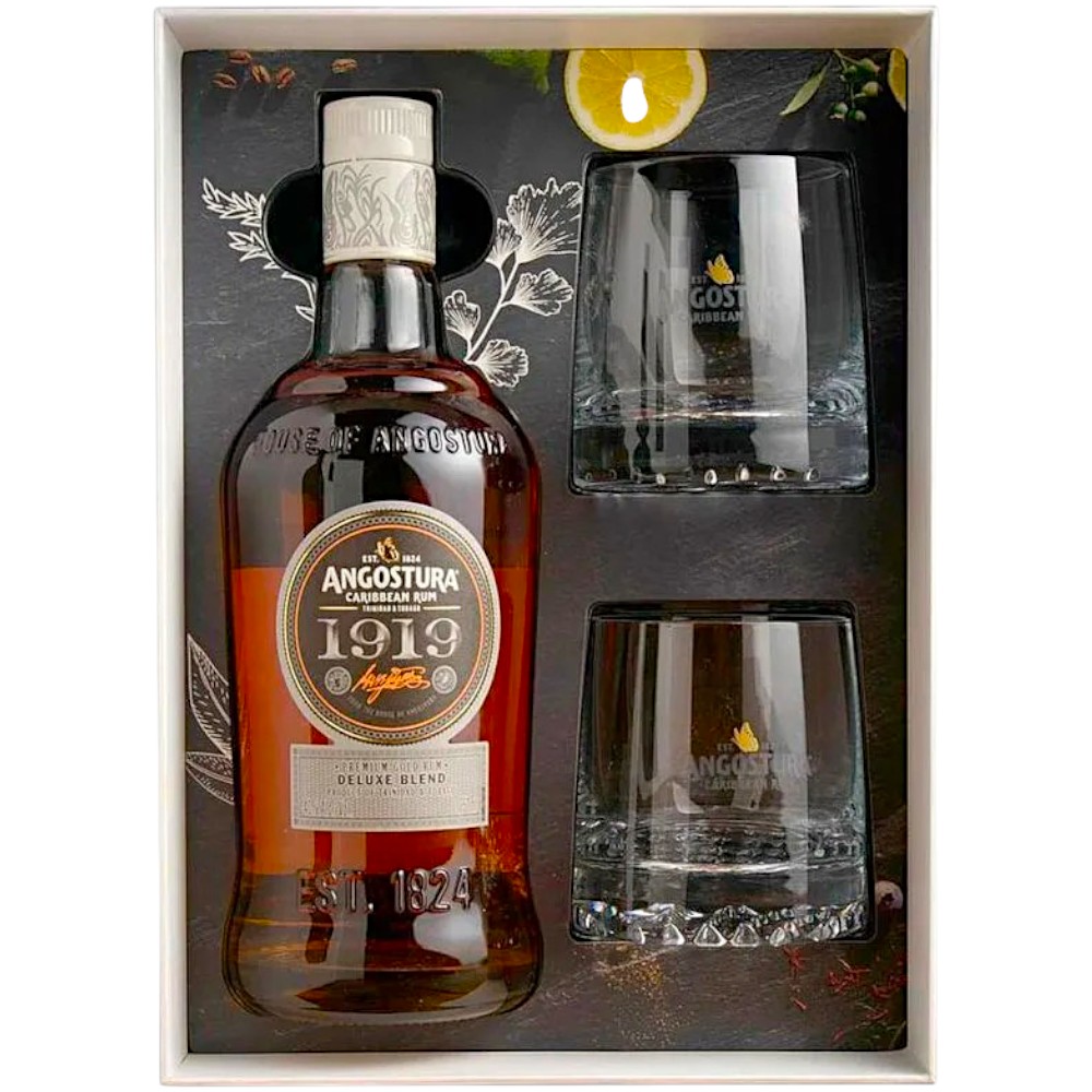 RON ANGOSTURA RESERVA 1919 PACK OBSEQUIO VASOS