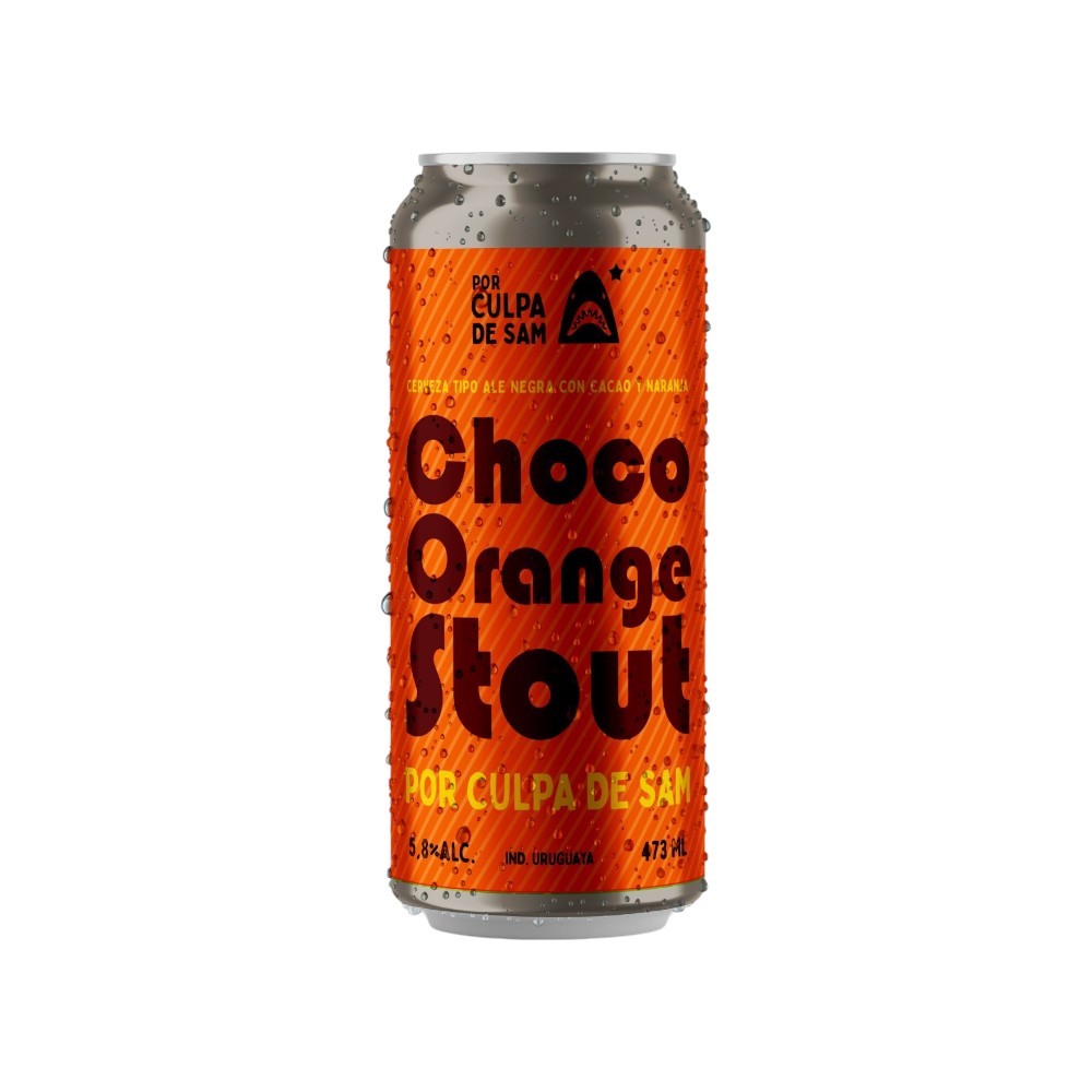 CERVEZA ARTESANAL POR CULPA DE SAM CHOCO ORANGE STOUT