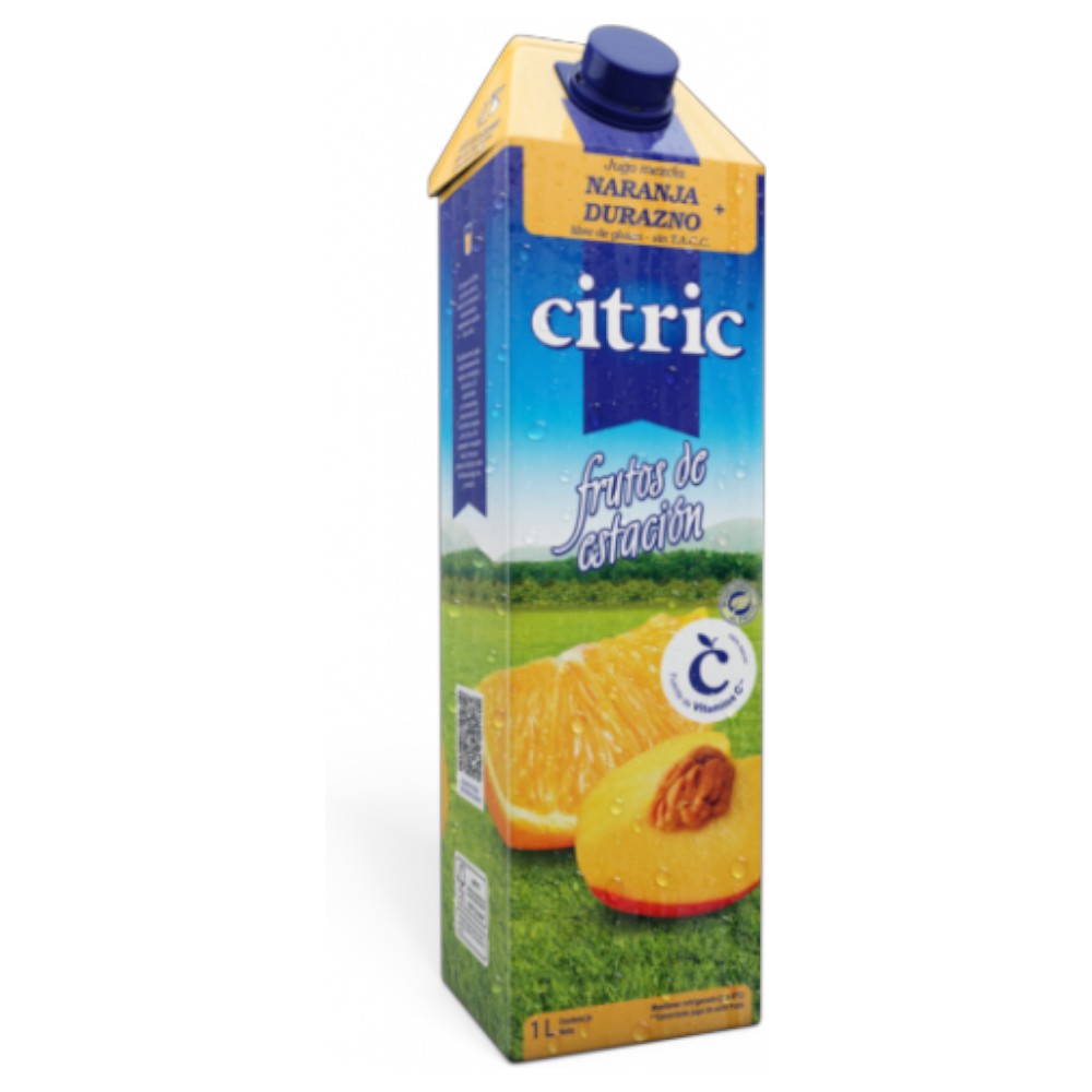 JUGO CITRIC FRUTOS DE ESTACION NARANJA Y DURAZNO