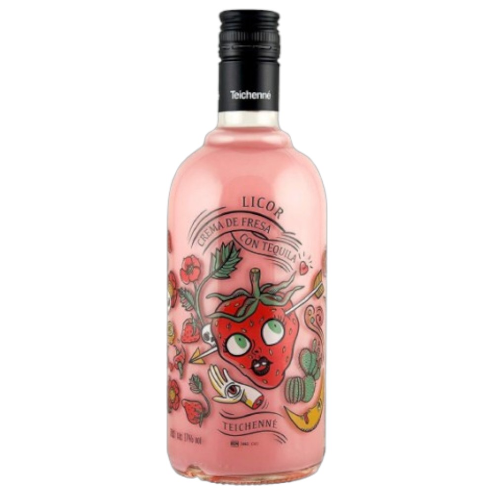 LICOR CREMA FRESA CON TEQUILA TEICHENNE 