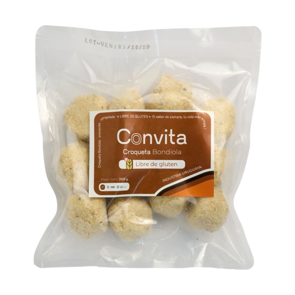 CROQUETAS DE BONDIOLA CONVITA SIN GLUTEN 