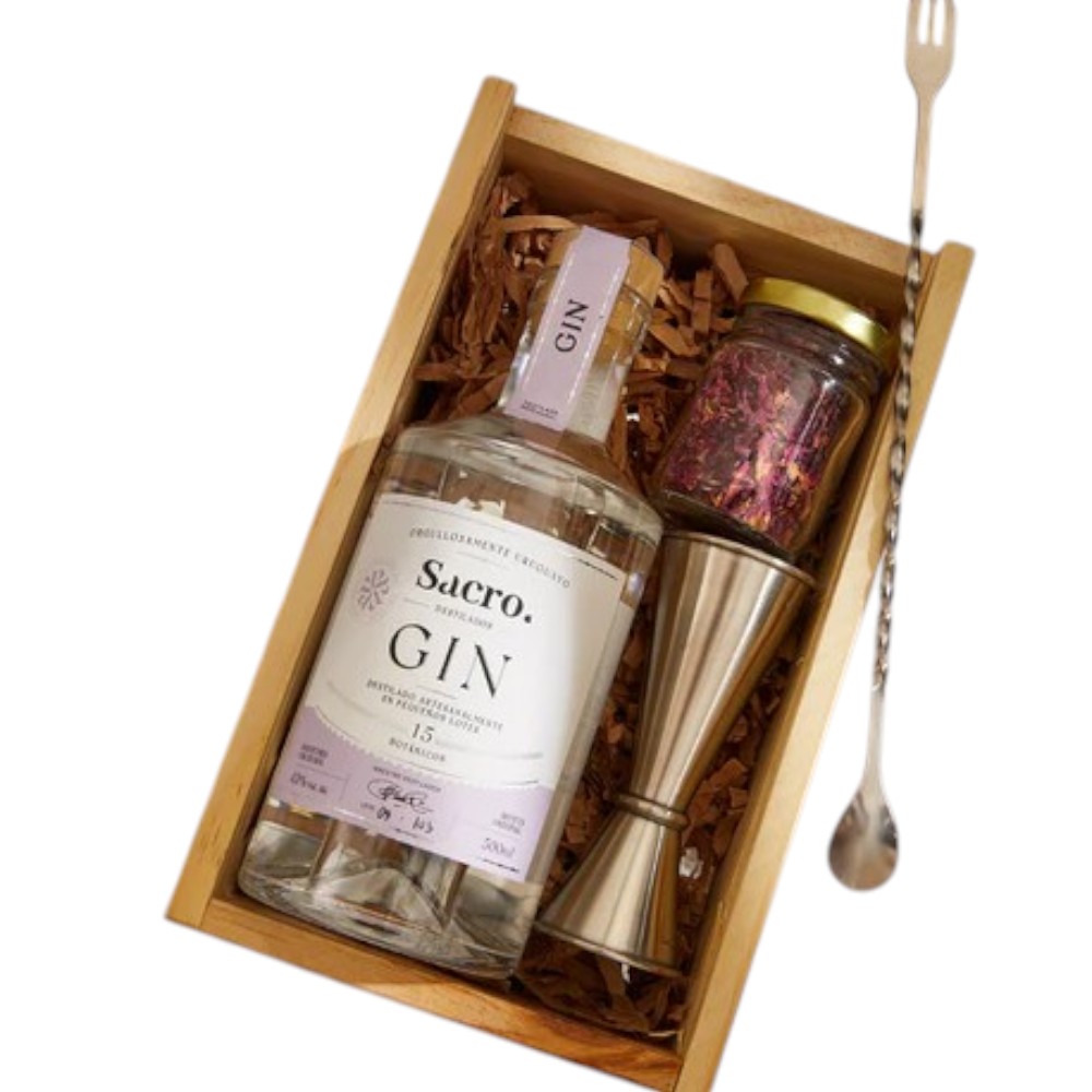 GIN  SACRO BOX CON ACCESORIOS