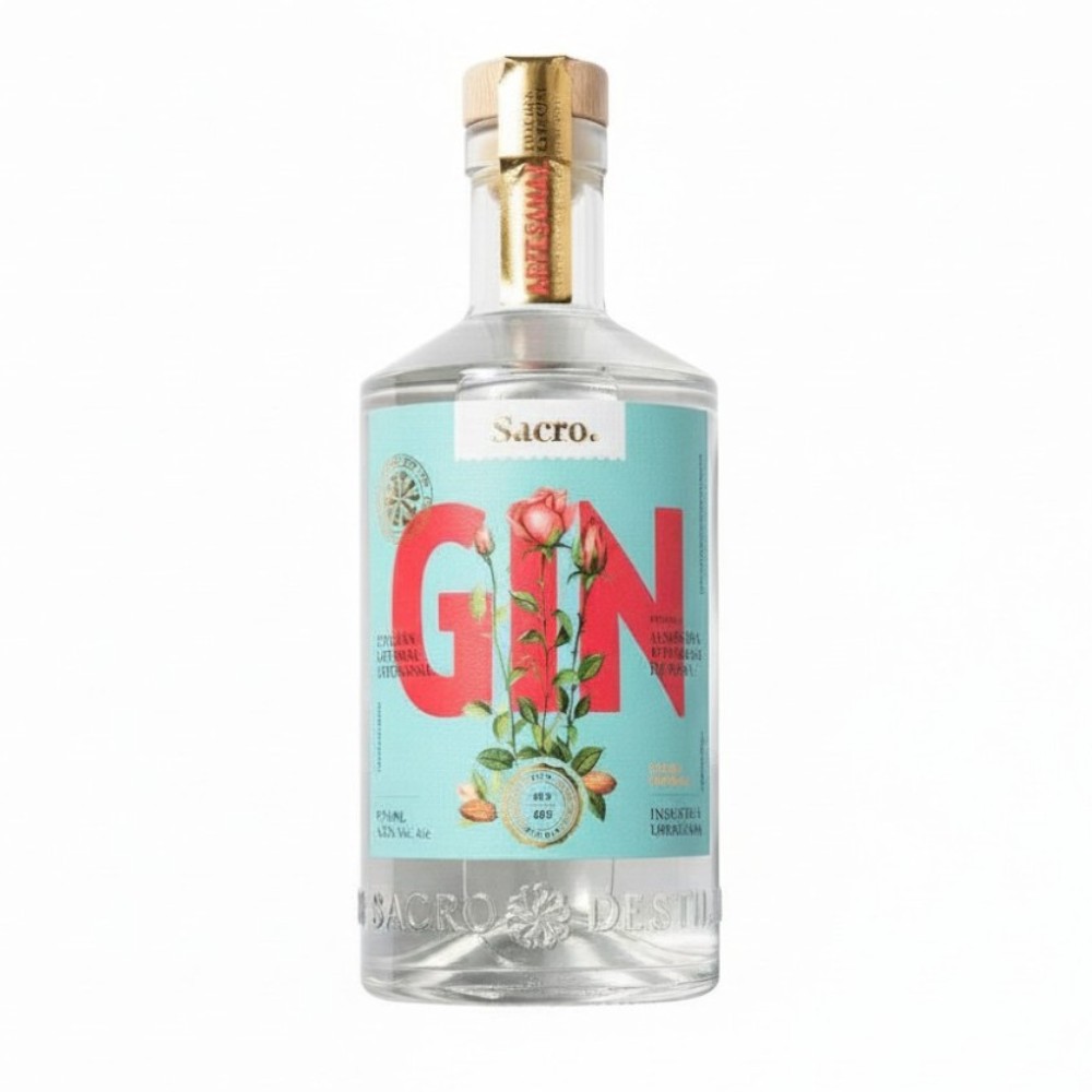 GIN ARTESANAL SACRO EDICION ALMENDRAS Y ROSAS 700ML