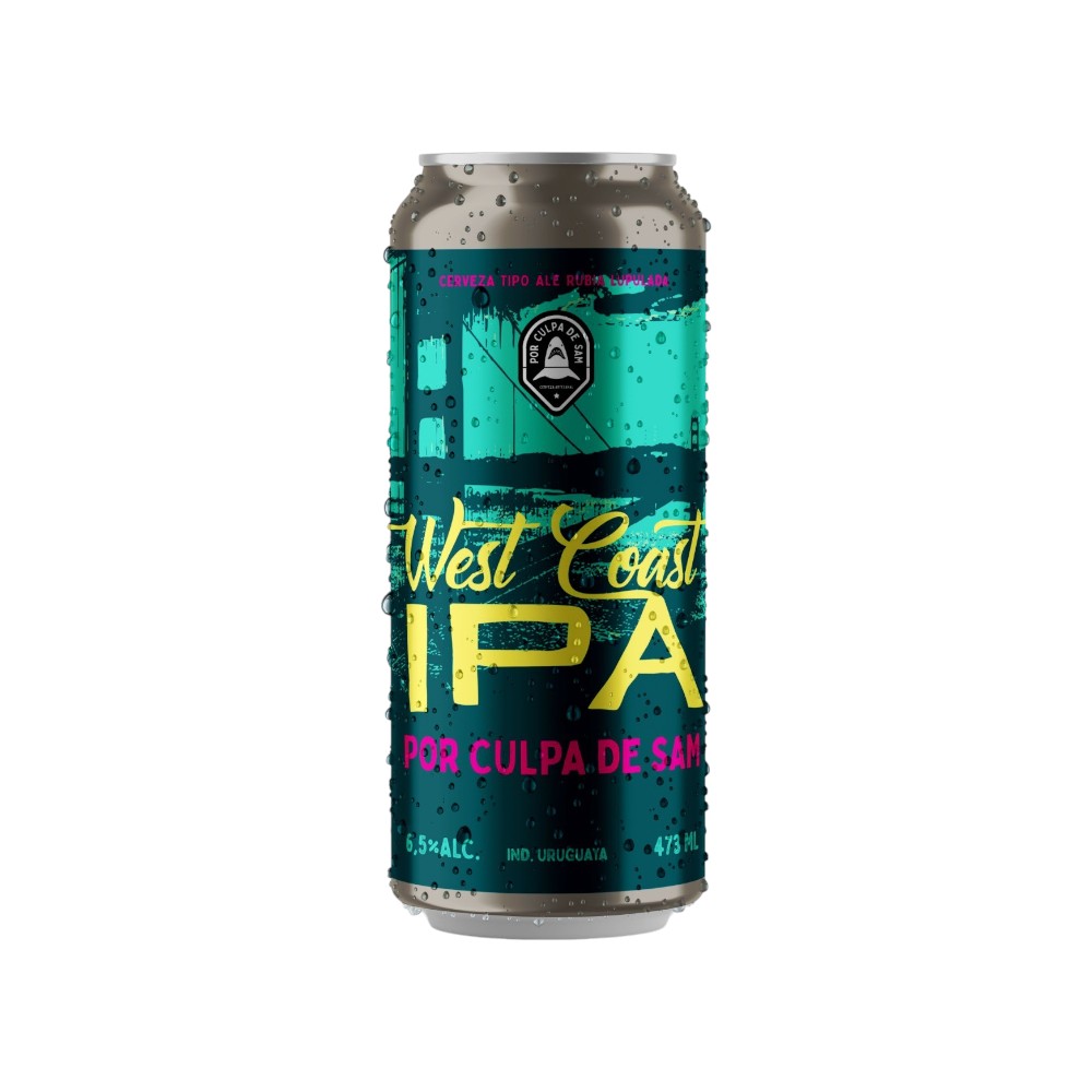 CERVEZA ARTESANAL POR CULPA DE SAM WEST COAST IPA